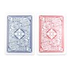 Copag 4-Color Legacy Design 100% Plastic Playing Cards, Poker Size (Standard) Regular Index Red/Blue Double Deck Set