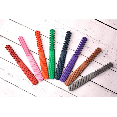 Hair Brush Comb Hybrid For Women Men Girls Boys Thick Curly Fine Short Long Hair Beards Toddler Kids Dog Grooming Tool Blow Drying Wet Dry 3/4 Inch Professional Use Detangler (Sky Blue)