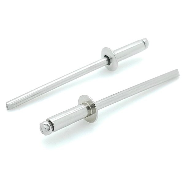 100 Qty 304 Stainless Steel Blind Rivets (#4-2) 1/8" Diameter x 1/8" Grip (BCP162)