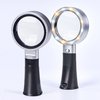 MAGDEPO 10X Lighted Magnifying Stand Loupe Handheld/Hand-Free Reading Magnifier with 12 SMD LEDs Dimmable Lighting Modes, Perfect For Macular Degeneration, Reading, Soldering, Inspection, Cross Stitch