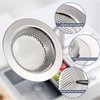 Kitchen Sink Strainer Basket Stainless Steel - Sink Drain Cover with Wide Rim, for Most Kitchen Sinks Anti-Clogging 4.5 in (2pc Silver)