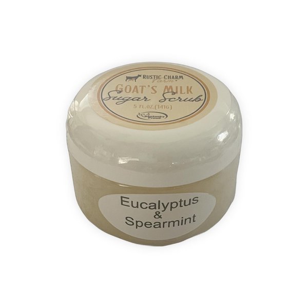 Rustic Charm Farm Goat Milk Sugar Scrub (Eucalyptus Spearmint)
