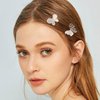 Campsis 2Pcs Butterfly Hair Clips Gold Crystal Small Claw Clips Sparkle Rhinestone Cute Hair Claw Clip Birthday Photograph Butterflies Decorative Hair Accessories for Women