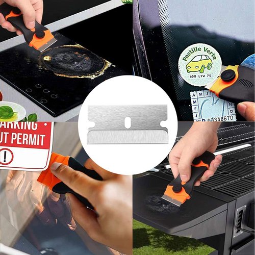 Headley Tools Razor Blades Single Edge, 100 pcs Single Edge Razor Blade for Razor Blade Scraper (Pack of 100)