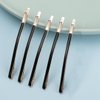 Jumbo Bobby Pins Metal Hair Pins 20pcs, Textention Black Curved Bobby Pins Metal Decorative Stylish Hair Accessories for Women and Girls, Perfect for Hair Styling(10 Long and 10 Short)