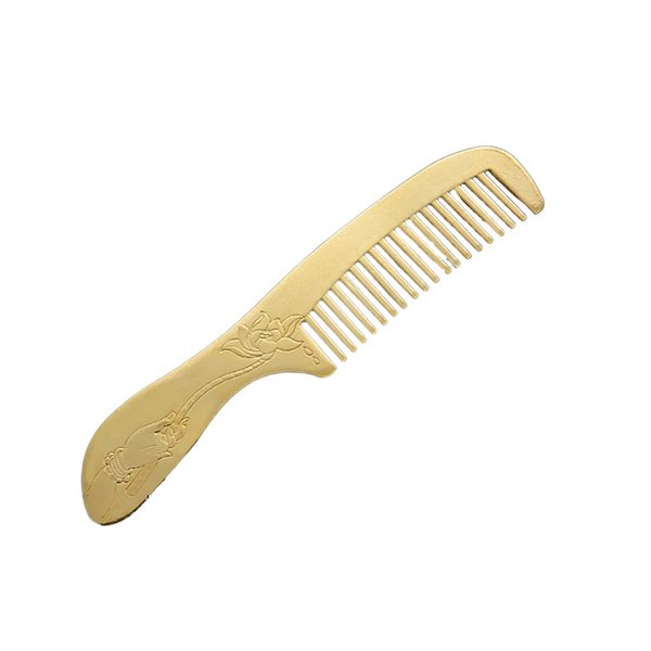 ARFUKA Hair Comb Hair Dressing Comb Brass Detangling Hair Comb No Handle Detangler Comb Styling Shampoo Comb