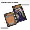 Katomula 100 MTG Card Sleeves with 100 Inner Sleeves, Textured Back Art Sleeves, Black Border & Black Inside, Fit Standard Size Cards - Liliana