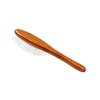 Bass Brushes | Ultra-Flex | Style & Detangle Pet Brush | Ultra-Flex Nylon Bristle | Pure Bamboo Handle | Full Oval | Dark Finish | Model A24-DB