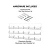 Marketing Holders Wall Business Card Holder with Hanging Hardware for 3.5" x 2" Gift Cards Clear Acrylic 18 Slot Display Holds 50 Contact or 30 Membership Cards No Assembly