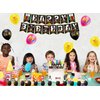 Running Party Decorations Running Birthday Decorations Set, Sports Fitness Party Supplies Includes Birthday Banner, Cake Topper, Cupcake Toppers, Latex Balloons