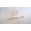 Generic Clear color change iridescent design hair claw clip for fine, thin hair