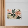 Abstract Botanical Art Boho Earth Tone Burnt Orange Sage Green Peach Art Organic Minimalist Botanical Print Decor Canvas, Arts