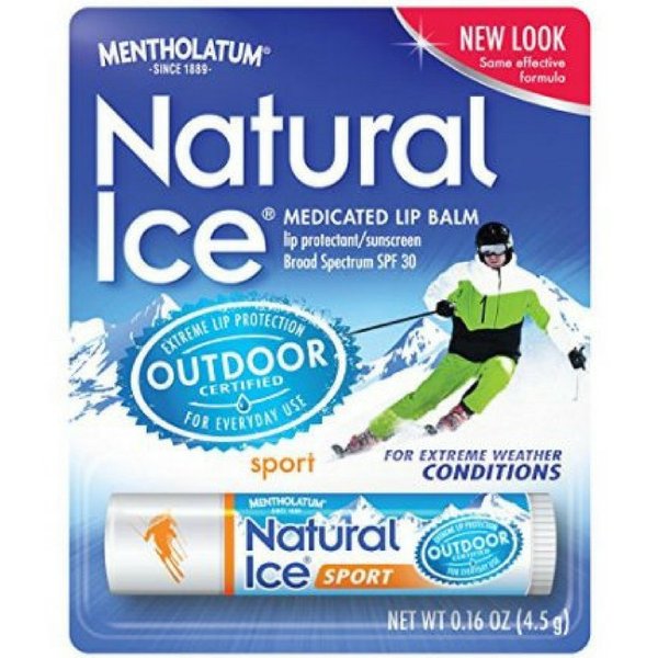 Mentholatum Natural Ice Sunscreen/Lip Protectant SPF 30 Sport 1 Each ( Pack of 12)