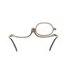 U Scinan Universal Presbyopic Glasses Flip-up Lens Make up Glasses Folding Magnifying Reading Eyeglasses+1.0~+4.0 (3.0*, Tea-black feet)