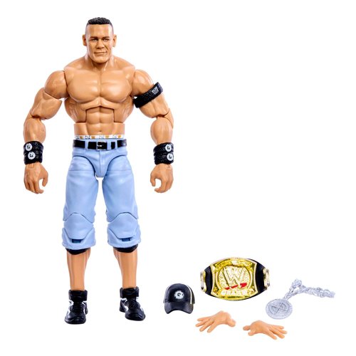 Mattel WWE John Cena Elite Collection Action Figure, Deluxe Articulation & Life-like Detail with Iconic Accessories, 6-inch
