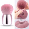 RUNGANG Nail Dust Brush, Nail Art Dust Powder Remover Brush, Nail Arts Dust Cleaner Brush, Soft Kabuki Cleaner Nail Duster Brush for Makeup Acrylic Nails- Pink