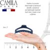 Camila Paris CP3223 French Hair Clip for Women, Small Narrow, Open, Girls Hair Claw Clips Jaw Fashion Durable and Styling Hair Accessories for Women, Strong Hold No Slip Grip, Made in France
