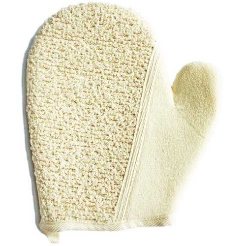 2Pack（7.8x7.7inches） Exfoliating Soft Terry Cloth Gloves Mitten Remove Dead Skin Bath Body Scrub Mitt, Deep Exfoliation Glove Skin Exfoliator Mitt for Men and Women When Bath Spa and Shower