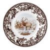 Spode Woodland Salad Plate, Elk, 8” | Cabin Cottage Lodge Dinnerware | Made in England from Fine Earthenware | Microwave and Dishwasher Safe