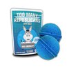 Too Many Republicans Bath Balls - Funny Bath Bombs, XL Blue Fizzers, Handcrafted, Made in The USA, 2 Count