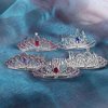 5Pcs Crystal Princess Hair Comb for Girls, Shiny Rhinestone Hair Comb for Princess Wedding Birthday Party Gift