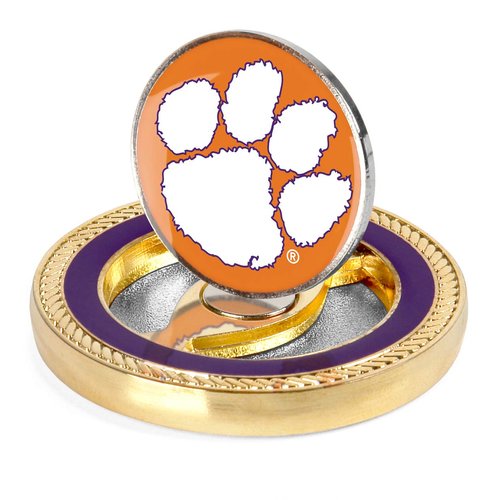 LinksWalker Clemson Tigers - Challenge Coin / 2 Magnetic Golf Ball Markers