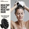 Acme Basics Scalp Massager Shampoo Brush, Silicone Shower Hair Scrubber for Hair Care, Growth, Washing and Exfoliating. Premium Quality & Durable. Perfect Solution for a Healthy Scalp (Black)