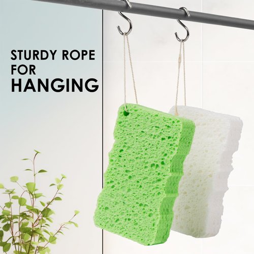 100% Natural Compressed Cellulose Bath Shower Loofah Travel Pack(5.2x3.2x1 inches) Foam Sponge Body Wash Puff– Gentle Scrubber Exfoliator Eco-Friendly, and Efficient Cleansing Solution (10 Pack)