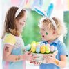 80+ Pieces Easter Egg Tattoos for Kids, 10 Sheets Easter Bunny Egg Tattoo Stickers for Easter Party Decorations Favors Supplies