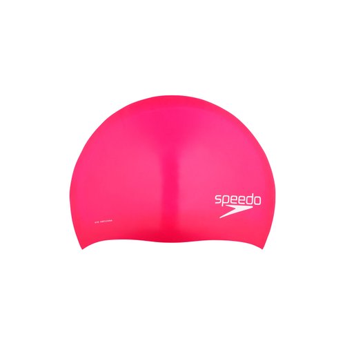 Speedo Unisex-Adult Swim Cap Silicone Long Hair , Pink