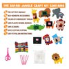 Jungle Animals Sewing Craft Kit for Kids Craft for Girls and Boys Sewing Stuffed Animal Felt Plush Ornaments for Beginners Set of 10