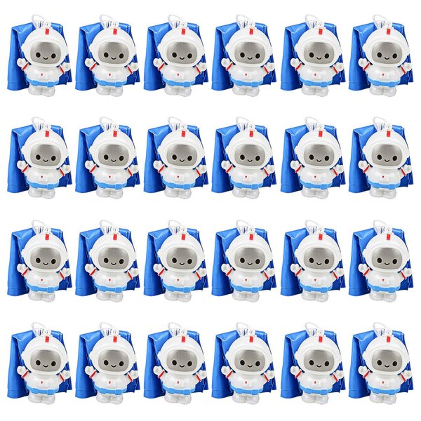 ArtCreativity Mini Astronaut Paratroopers with Parachutes, Bulk Pack of 24, Durable Plastic Parachute Toys Playset, Fun Parachute Party Favors, Goodie Bag Fillers for Boys and Girls