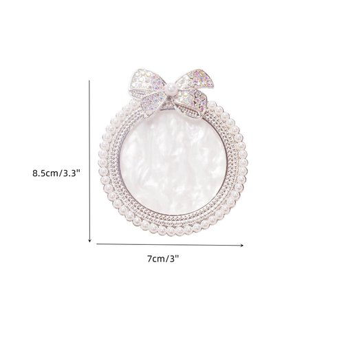 LONG XIN SERIES 4Pcs Resin Nail Art Plalette Nail Polish Mixing Plate Gel Palette Manicure Tool for Nail Art Display (Pink Silver)