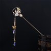 Pokinge 2Pcs Vintage Tassel Metal Hairpin Chinese Bridal Hair Sticks Headdress Butterfly Crystal Hairpin Flower Pearl Hairpin Women Hair Accessories