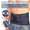 AVESTON Back Support Lower Back Brace for Back Pain Relief - Thin Breathable Rigid 6 ribs Adjustable Lumbar Belt for Men/Women - Keeps Your Spine Straight – Medium for Circumference 32-37" at Navel