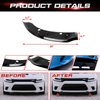 Xotic Tech 2PCS Front Splitter Spoilers Protector Bumper Lip Corner Edge Kit Compatible with Dodge Charger Hellcat/SRT 392/Scat Pack/RT Scat Pack 2015-2023, GT/RT 2019-2023, Black