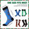Coume 4 Pairs Football Socks Youth Kids Novelty Socks Cotton Socks for 6-10 Volleyball Casual Crew Socks Gift Adult Football Basketball Socks Sports Series Socks for Teen, One Size