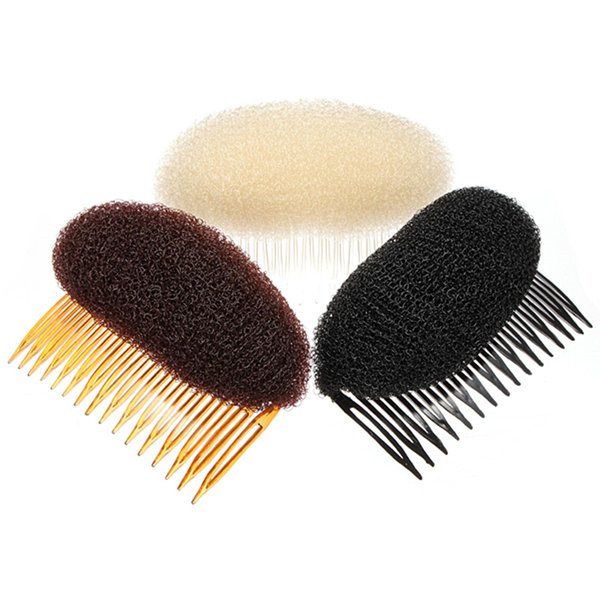 Hiibaby® 2pcs BUMP IT UP Volume Inserts Do Beehive hair styler Insert Tool Hair Comb (Beige)