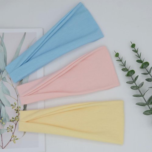 YONUF Fashion Headbands For Women Wide Headband Yoga Workout Head Bands Hair Accessories Band 6 Pack