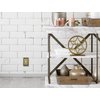 Henne Bery Sunken Pearls Decorative Wall Plate Switch Plate Outlet Cover (Single Toggle, 2PK, Antique Brass)