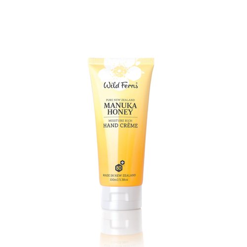 Wild Ferns Manuka Honey Moisture Rich Hand Crème, 99% Natural, 100 milliliters
