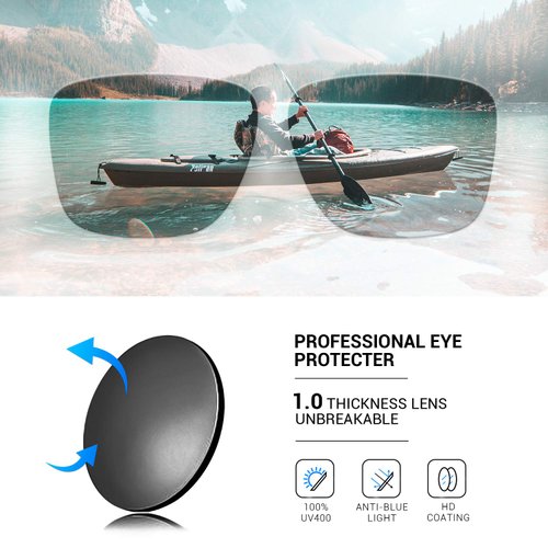 TOREGE Sports Polarized Sunglasses for Men Women Flexible Frame Cycling Running Driving Fishing Trekking Glasses TR24 (Matte Blown Sand& Black& Black Lens)