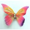 Generic Butterfly hair clips, 6 Count (Pack of 1), Pink,Blue,Green,Yellow,etc.