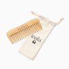 Inala Strand Smoother - Wide Tooth Wooden Comb -Bamboo Combs that Prevents Tangles and Static - Hair Brush For Hair Growth - Tames Frizz and Adds Shine - Suitable for All Hair Types - Natural Bamboo