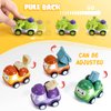 Kiddiworld Mini Car Toys for 1 Year Old Boy Gifts, 12 Sets Pull-Back Trucks with Playmat/Storage Box for Toddlers Age 1-2, Baby Toys 12-18 Months, 1st Christmas Birthday Gifts for One Year Olds