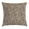 Ambesonne Floral Throw Pillow Cushion Cover, Nature Inspirations Pattern Branches Leaves and Berries Silhouette Digital Artwork, Decorative Square Accent Pillow Case, 24" X 24", Taupe Cream