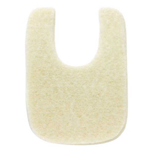 Wide U Shaped Felt Callus Horseshoe Pads - Adhesive Foot Pads That Protect Calluses from Rubbing On Shoes - 1/8" - 25 Pack