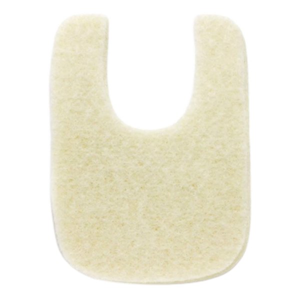 Wide U Shaped Felt Callus Horseshoe Pads - Adhesive Foot Pads That Protect Calluses from Rubbing On Shoes - 1/8" - 25 Pack