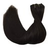 GOO GOO Clip in Hair Extensions Real Human Hair, 24inch 120g 7Pcs, 2 Dark Brown, Remy Human Hair Extensions Clip ins for Women, Natural Human Hair