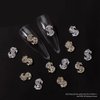 WOKOTO 30pcs Gold And Silver Dollor Sign Nail Charms For Acrylic Nails Us Dolor Nail Charms And Rhinestones 3D Nail Charms For Women Nails Jewelry Making Money Sign Nail Dollor Charms For Nail Art
